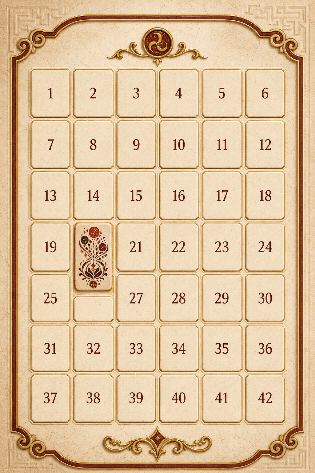 A glimpse of the hidden board in the Heart of the Labyrinth